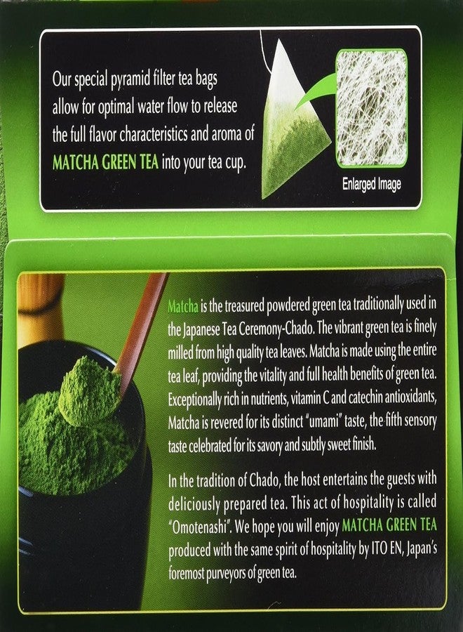 ItoEn Matcha Green Tea Ginger, 20 Individually Wrapped Tea Bag 1.5 Oz 30 gm (Imported) - Image 3