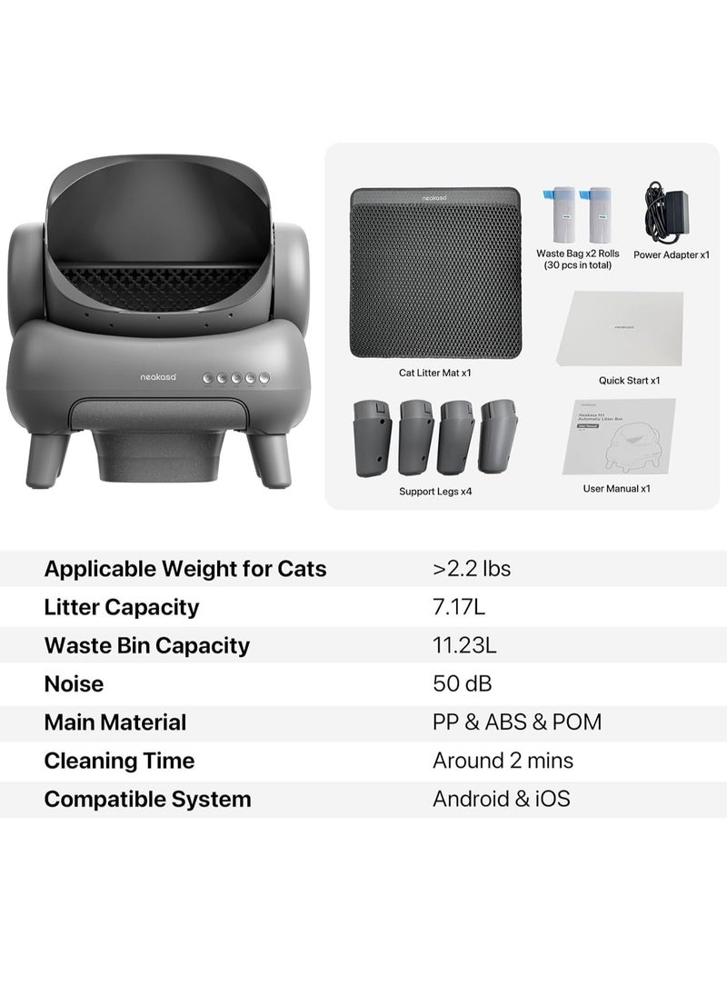 Neakasa - Neabot M1 Neakasa Self-Cleaning Automatic Cat Litter Box - Image 1