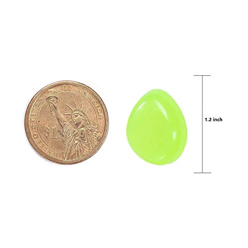 chic style 340 Pcs Glow in The Dark Garden Pebbles, Gardening Luminous Glow Stones Outdoor Decor Glowing Water Fish Tank Gravel (Green) - Image 3