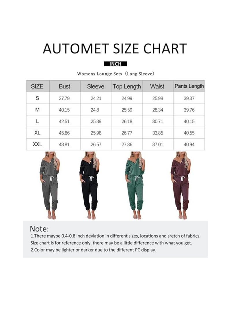 Generic - Womens 2 Piece Outfits Pajamas Sets Summer Lounge Sets Loungewear Sweatsuits with Sweatpants - Image 1