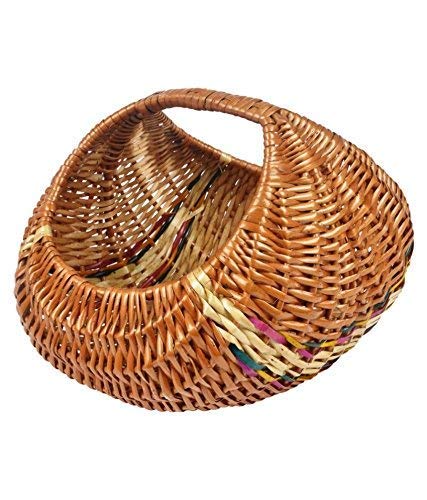 Avika Bamboo Natural Basket for Vegetables,Bread, Fruit, Home Decor, Small, 21 X 14.5 X 10Cm (Natural) - Image 3