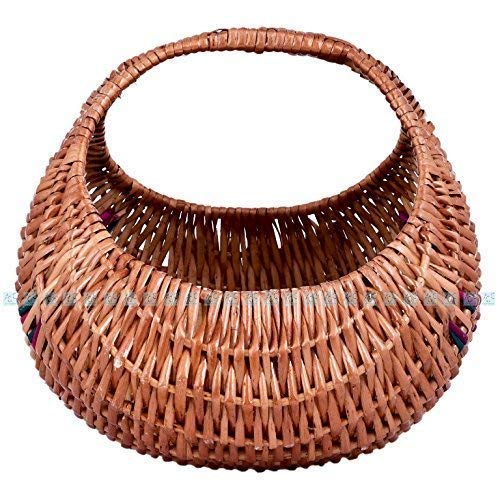 Avika Bamboo Natural Basket for Vegetables,Bread, Fruit, Home Decor, Small, 21 X 14.5 X 10Cm (Natural) - Image 2