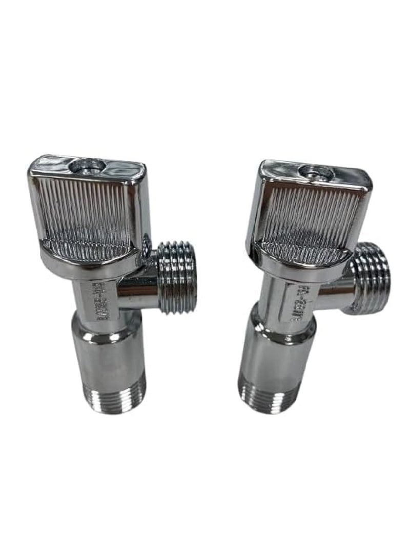 Corrosion resistant angle valve made of high quality materials such as rust-resistant brass to ensure long life. - Image 1