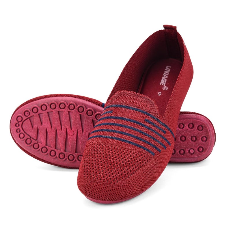 UNIAGE Soft and Comfortable Bottom Flat Heel Ballet Belly No Heel Flats for Women - Image 4