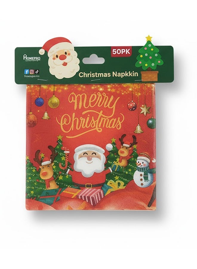 HomePro Christmas Napkins 50pcs Gold - Image 1