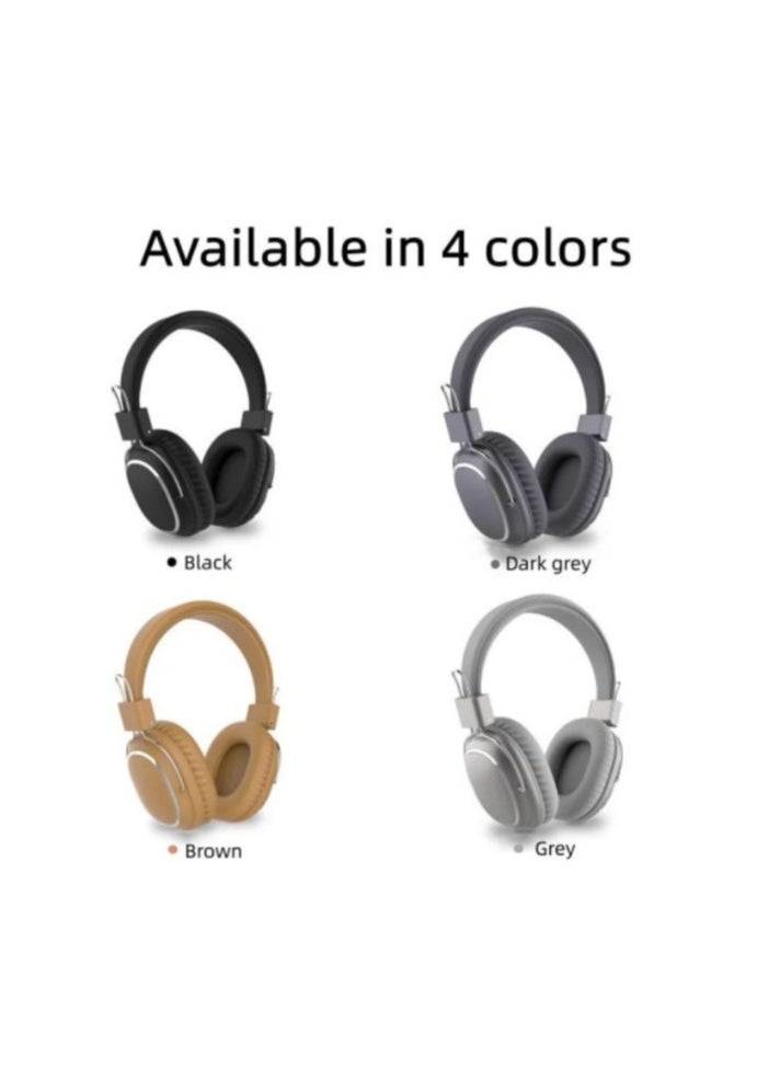 Generic - SD-1004 Bluetooth Gaming Headset Computer Surround Wired and Wireless Noise Cancelling with Built-in Mic for Games - Pure Stereo Sound Supports Memory Card - Boys and Girls - Bluetooth Headphones Support AUX Wire Connection Over-Ear Headphone Compatible with Samsung, Sony, Xiaomi, Realme, Huawei, Oppo, iPhone, Android and iOS Phones - Image 1