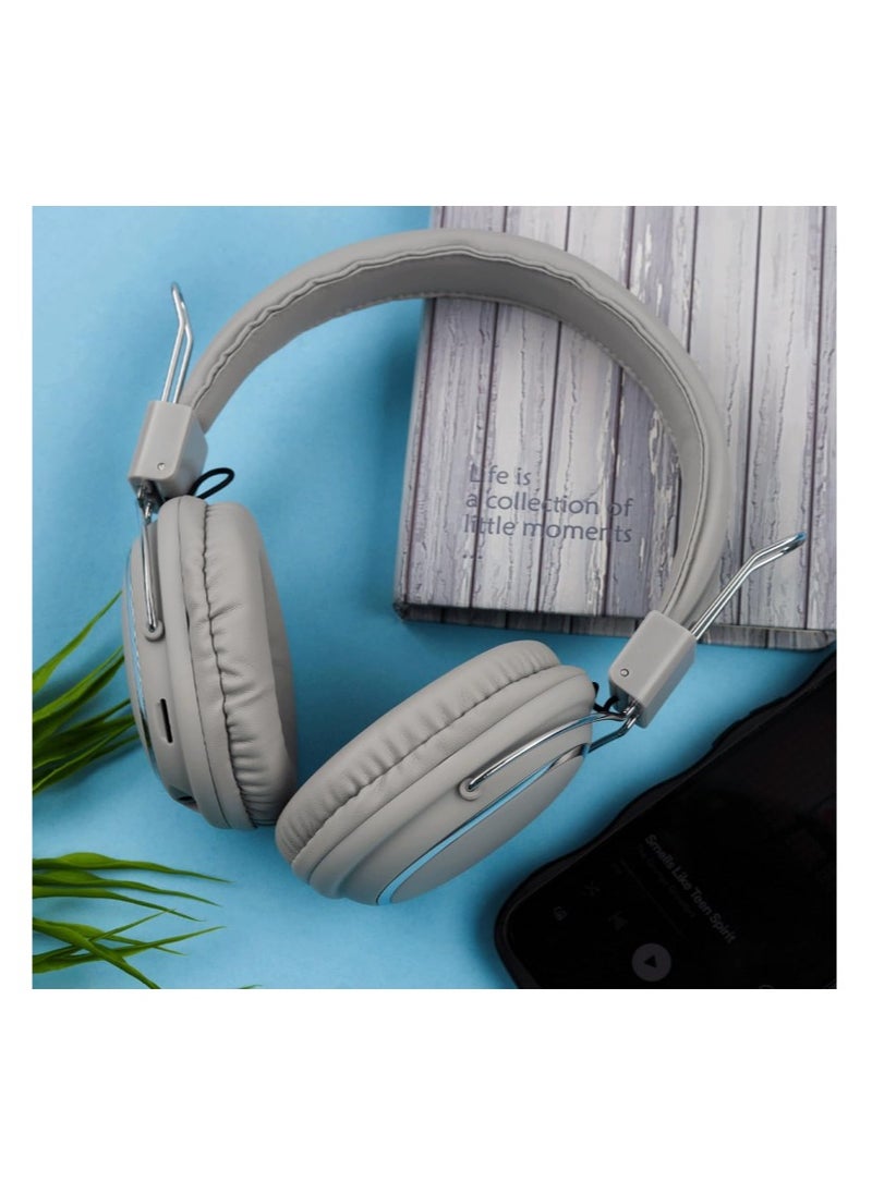 Generic - SD-1004 Bluetooth Gaming Headset Computer Surround Wired and Wireless Noise Cancelling with Built-in Mic for Games - Pure Stereo Sound Supports Memory Card - Boys and Girls - Bluetooth Headphones Support AUX Wire Connection Over-Ear Headphone Compatible with Samsung, Sony, Xiaomi, Realme, Huawei, Oppo, iPhone, Android and iOS Phones - Image 1