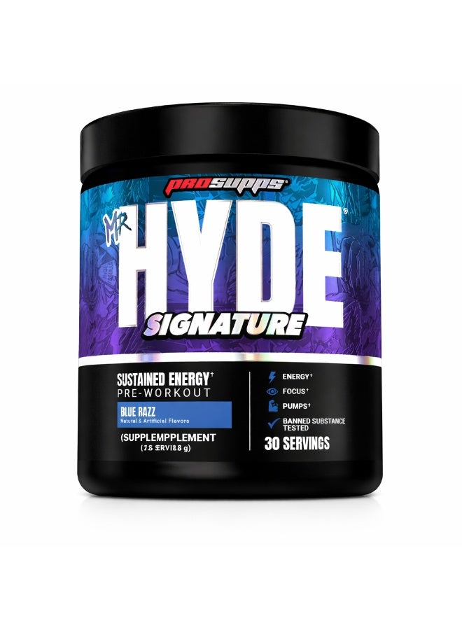 ProSupps Hyde Signature Pre-Workout 30 Serving powder Blue Razz