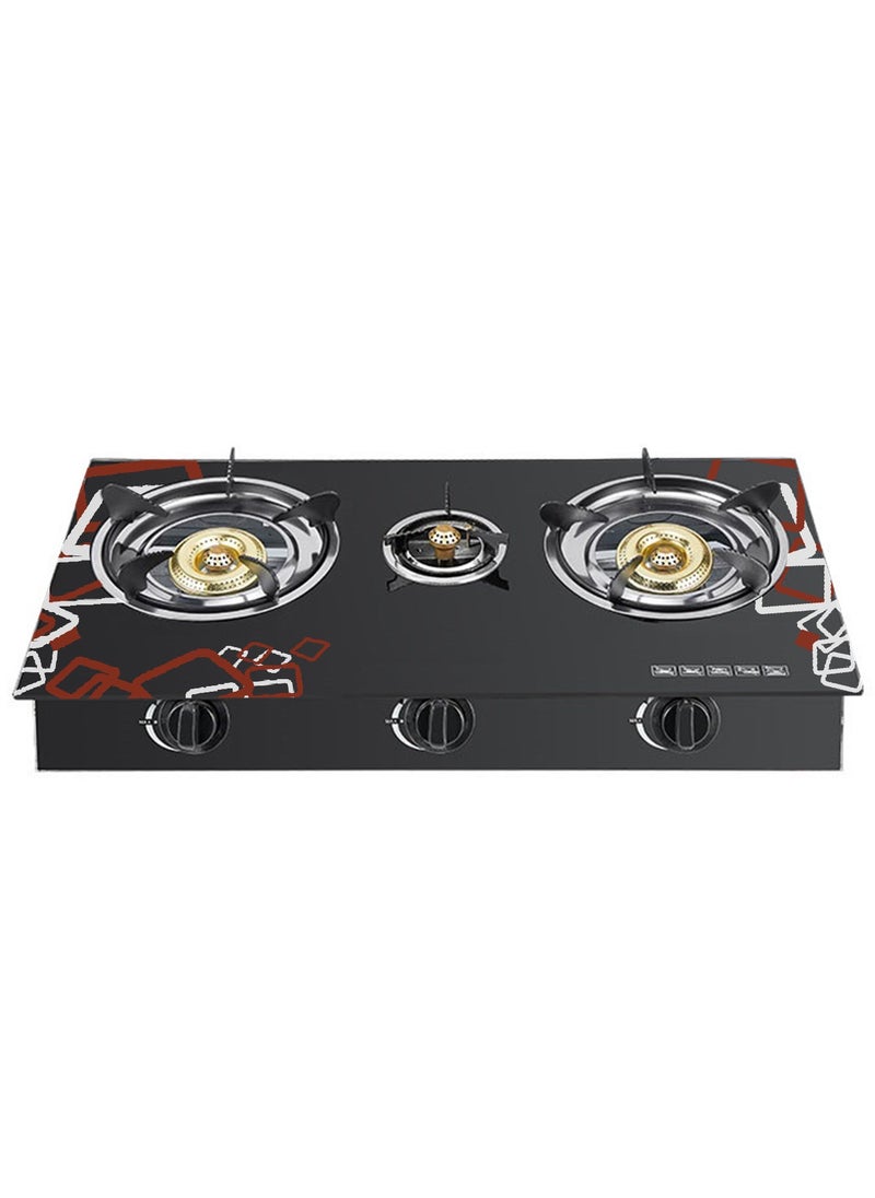 Generic - 3-Burner Glass Top Gas Stove - Image 1