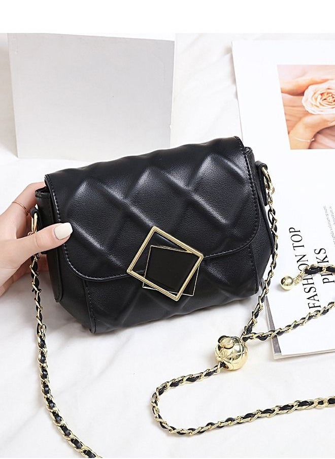 DUNISO - Women Faux Leather Crossbody Bag Shoulder Bag Ladies Designer Satchel Messenger Bag Black - Image 1