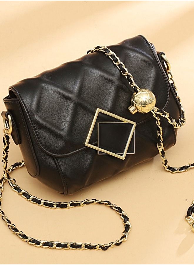 DUNISO - Women Faux Leather Crossbody Bag Shoulder Bag Ladies Designer Satchel Messenger Bag Black - Image 1