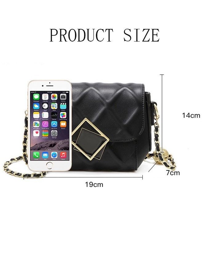 DUNISO - Women Faux Leather Crossbody Bag Shoulder Bag Ladies Designer Satchel Messenger Bag Black - Image 1