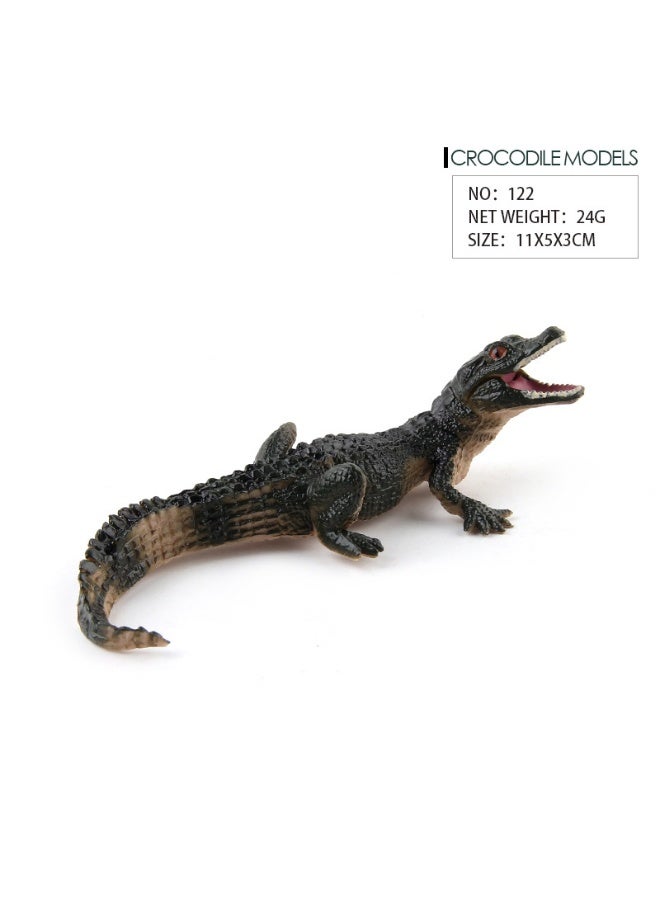 NIBEMINENT PVC Realistic Wild Crocodile Animal Model Toy