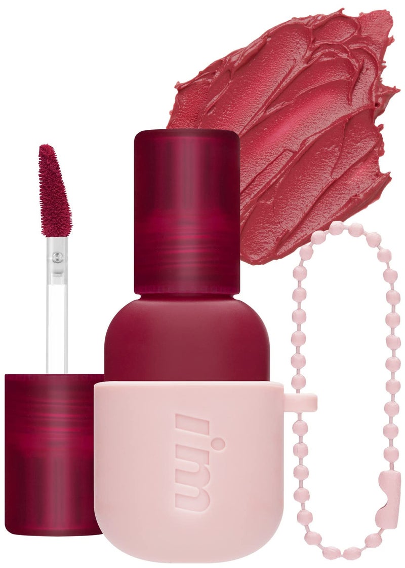 I'M MEME Color Key Ring Velvet Lip Tint - 07 Muted Plum | Long Lasting Lip Stain, Matte Finish, Smooth Texture, Kbeauty, Cute Korean Makeup, Compact, Portable Keychain, Travel-Friendly, Gift, 2.8g - Image 1