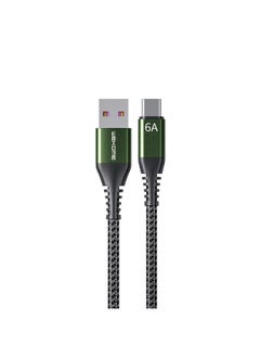 WEKOME WDC-169A Raython Series 6A USB to Type-C Fast Charge Data Cable Length: 1m(Black)