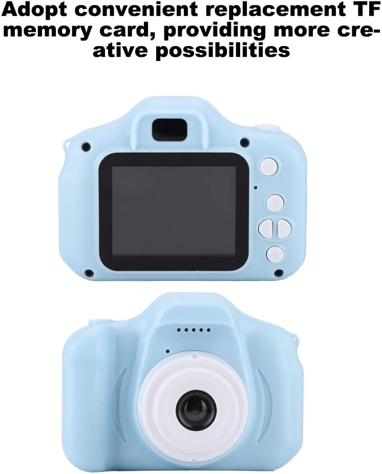 klarako 1080P Kid Camera, 12Mp 32G Memory Card Kid Video Camera, for Children Toys Gifts Girls Birthday Birthday Christmas New Year Gift(Blue) - Image 5