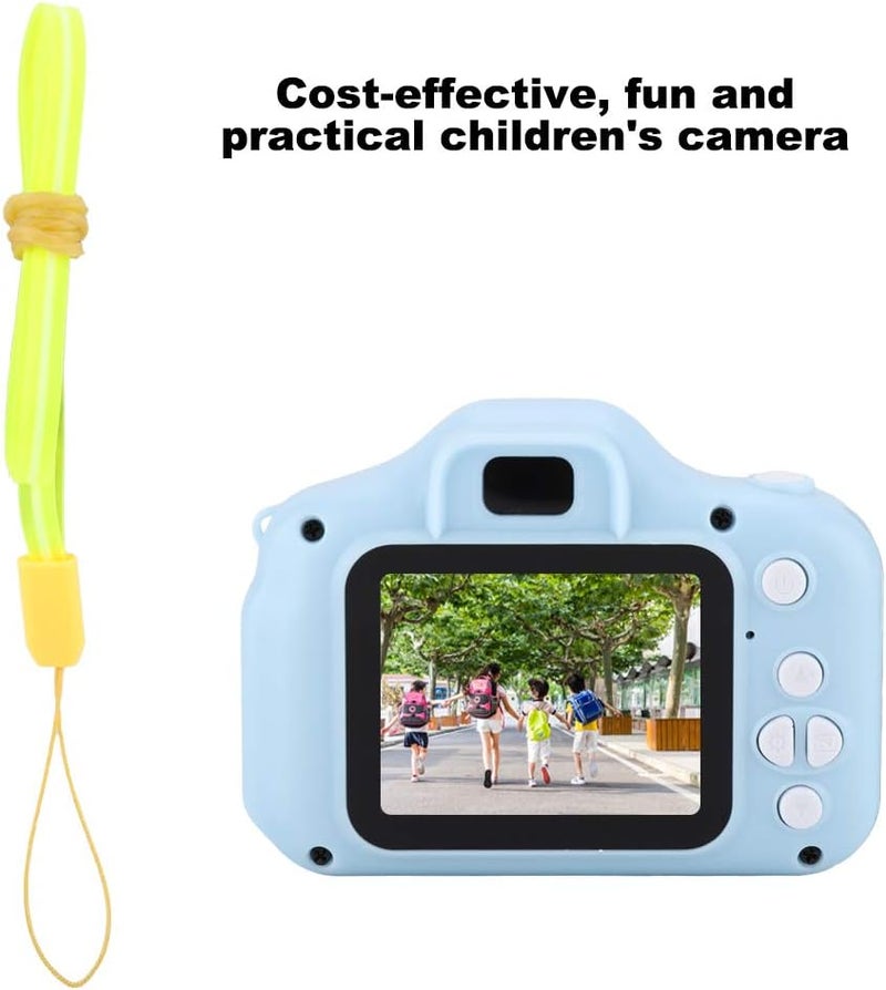 klarako 1080P Kid Camera, 12Mp 32G Memory Card Kid Video Camera, for Children Toys Gifts Girls Birthday Birthday Christmas New Year Gift(Blue) - Image 4