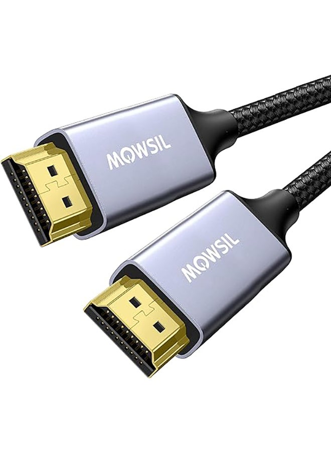 MOWSIL كابل HDMI 4K 2.0 بطول 1 متر، 4K@60Hz HDMI عالي السرعة إلى HDMI فيديو Ultra HD 4K HDMI مضفر متوافق مع MacBook Pro TV Switch Xbox PS5 PC Laptop  - Image 1