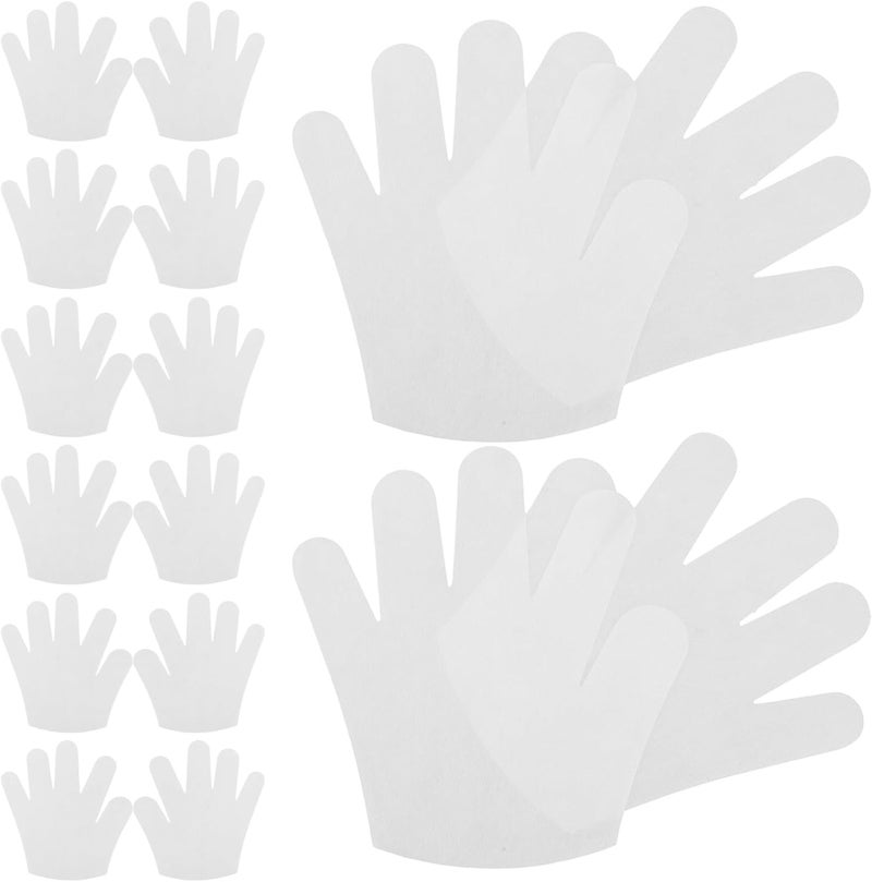 Artibetter Moisturizing Gloves for Dry Hand 50 Pairs Non-Woven Fabric Elastic Gloves for Women Hand Care and Cracked Skin Repair - Image 1