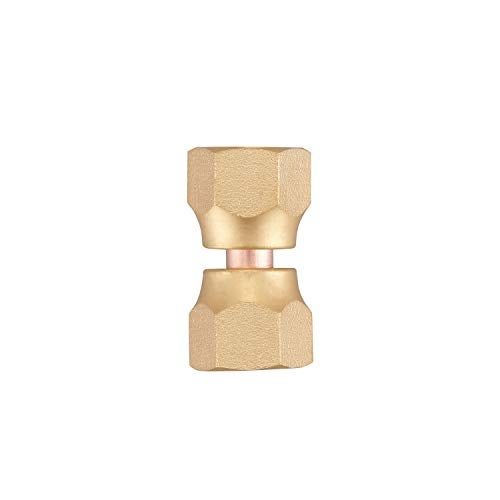 Minimprover 2 PCS Brass 1/4" Female Flare Swivel Adapter, Female Swivel Nut, Flare Tube Fitting, Valve Connector - Image 5