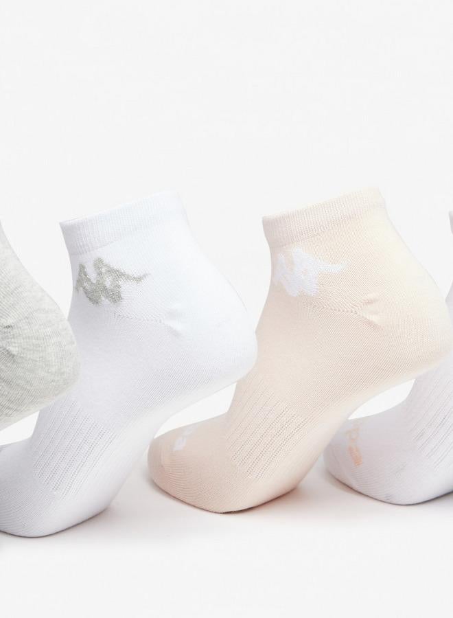 كابا جوارب رياضية بطول الكاحل بتفاصيل شعار - مجموعة من  قطع - Image 2