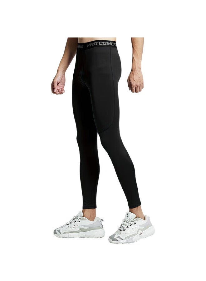 BURUITE Men'S Compression Tights, Quick-Dry, High-Elasticity, Fitness Workout Set, Track And Field Running Suit, Basketball Training Leggings, Compression Stockings - Image 3