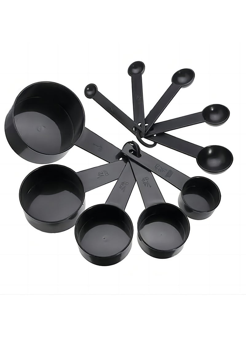 Generic - 10-Piece Plastic Measuring Cups Black - Image 1