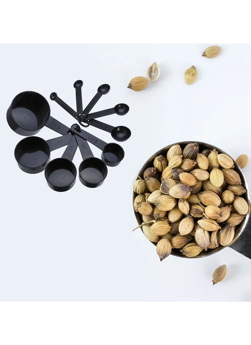 Generic - 10-Piece Plastic Measuring Cups Black - Image 1