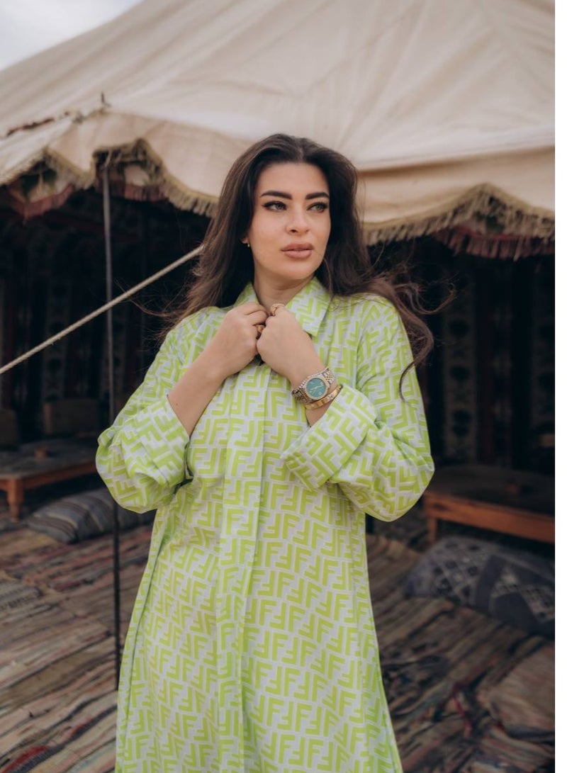 افندينا  جلابية مميزه فاخر A-329 - Image 1