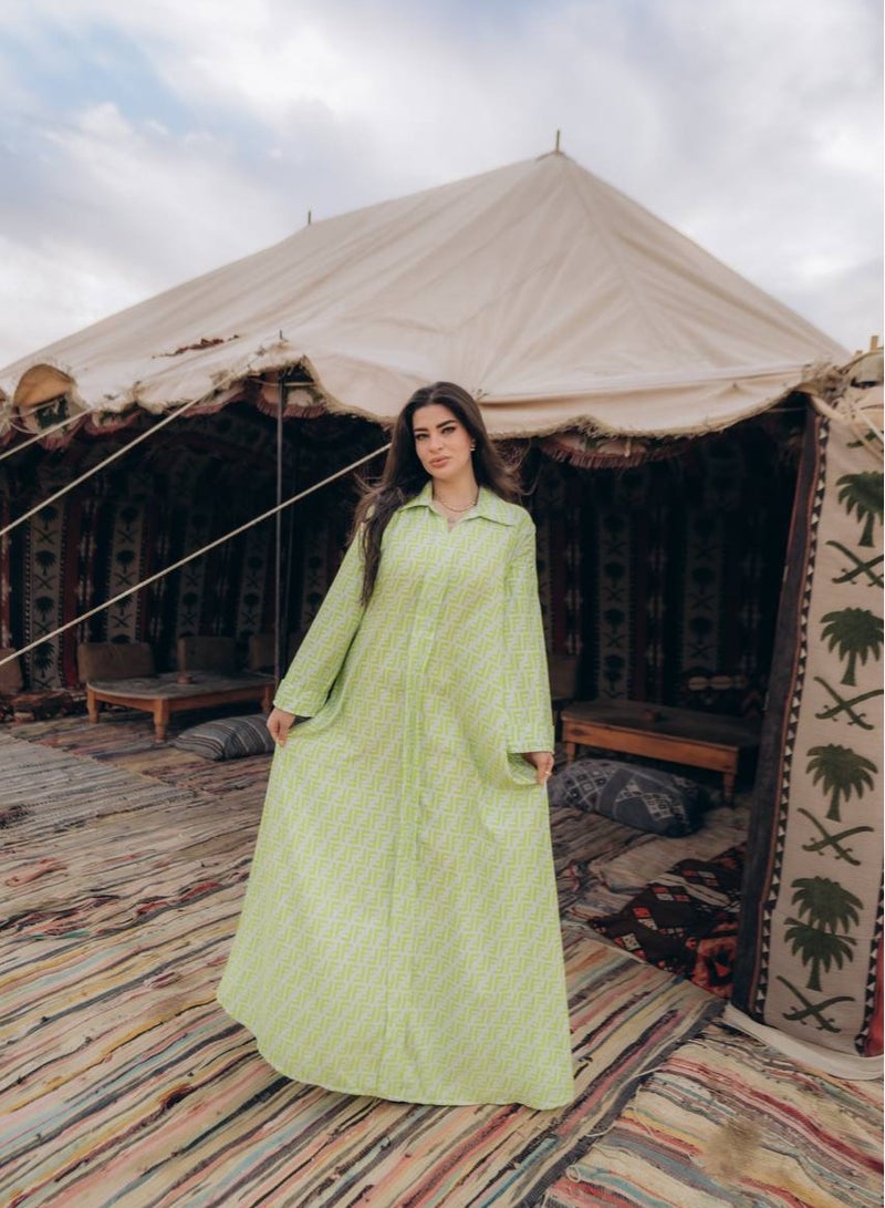 افندينا  جلابية مميزه فاخر A-329 - Image 2