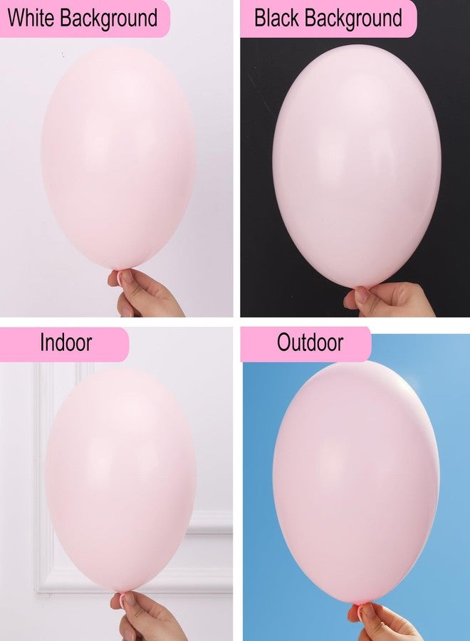 RUBFAC Pale Pink Balloons 129pcs Different Sizes Pack of 18 12 10 5 Inch, Latex Light Baby Pastel Pink Balloon Garland Arch Kit for Baby Shower Engagement Bachelorette Wedding Birthday Party - Image 4