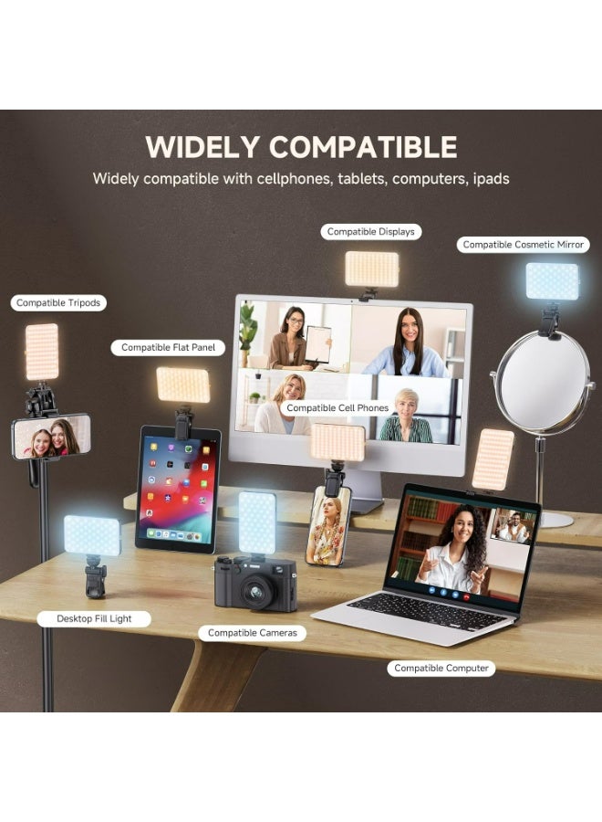 Photography Fill Light 120 LED 3000mAh , Selfie Light USB Rechargeable for Photo & Video with Front Back Clip for Phones Laptops Makeup TikTok Stream - Image 4