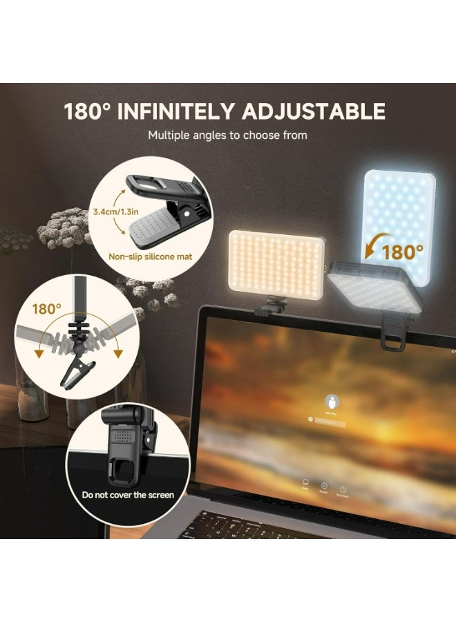 Photography Fill Light 120 LED 3000mAh , Selfie Light USB Rechargeable for Photo & Video with Front Back Clip for Phones Laptops Makeup TikTok Stream - Image 5