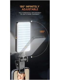 Generic Photography Fill Light 120 LED 3000mAh , Selfie Light USB Rechargeable for Photo & Video with Front Back Clip for Phones Laptops Makeup TikTok Stream  - Image 4