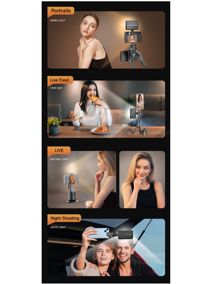 Generic - Photography Fill Light 120 LED 3000mAh , Selfie Light USB Rechargeable for Photo & Video with Front Back Clip for Phones Laptops Makeup TikTok Stream - Image 1