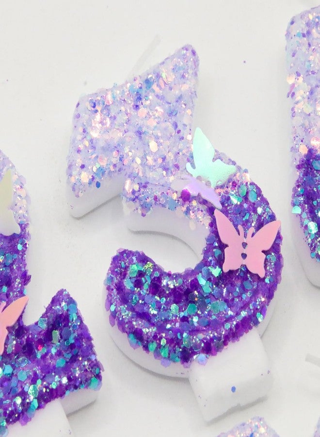 JonesLi 3rd Birthday Candle for Cake，Butterfly Cake Toppers，Butterfly Birthday Decorations，Purple Birthday Candles，for Birthdays,Theme Parties, Celebration, Anniversary - Image 5