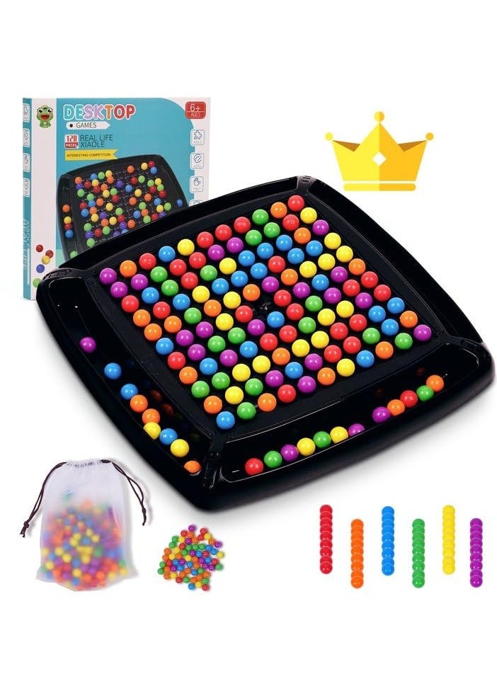 Aideli 120PCS Strategy Chessboard Game - Dual Duel Edition | Rainbow Ball Strategy Board Game for Kids & Adults | Fun Tabletop Game with 120 Pieces for Challenging Matches  - Image 1