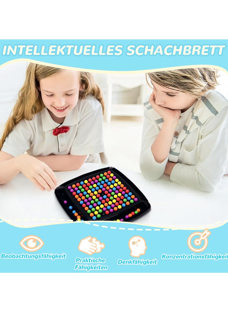 Aideli 120PCS Strategy Chessboard Game - Dual Duel Edition | Rainbow Ball Strategy Board Game for Kids & Adults | Fun Tabletop Game with 120 Pieces for Challenging Matches  - Image 3