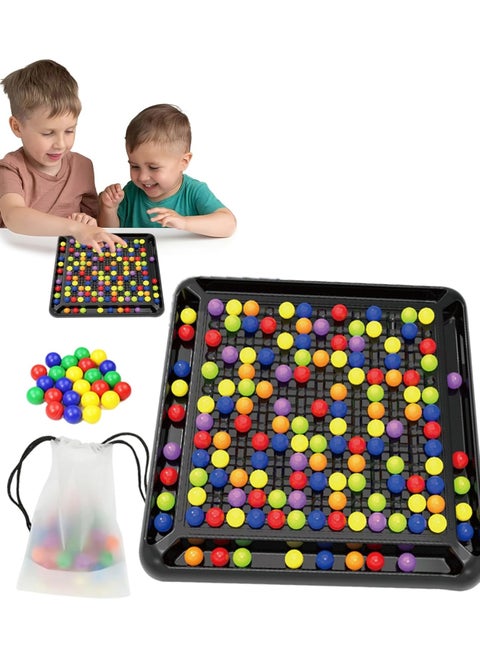 120PCS Strategy Chessboard Game - Dual Duel Edition | Rainbow Ball Strategy Board Game for Kids & Adults | Fun Tabletop Game with 120 Pieces for Challenging Matches
