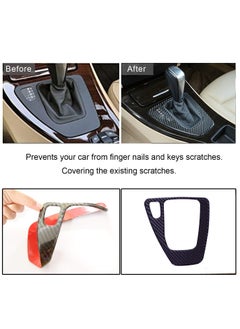 Y&D Soft Carbon Fiber Car Control Gear Box Shift Panel Frame Cover Sticker Interior Trim for BMW E90 E92 E93 3 Series 2005-2012 323 325 328 330 335  - Image 5