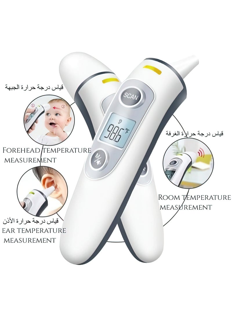 SCAN - Household Medical Grade Electronic Infrared Thermometer Baby Forehead/Ear Thermometer - Image 1