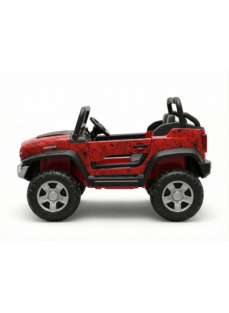 مرسيدس بنز Mercedes Unimog 2 Seater Kids Ride-On Car 12V - RED - Image 3