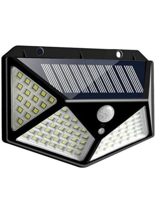 إلترازون Solar Powered Outdoor Wall Light – 100 LED Motion Sensor Solar Interaction Wall Lamp (2-Pack), Wide Angle Illumination, IP65 Waterproof, Energy-Saving Security Light for Garden, Patio, Garage, Pathway, Fence, and Outdoor Use - Image 1