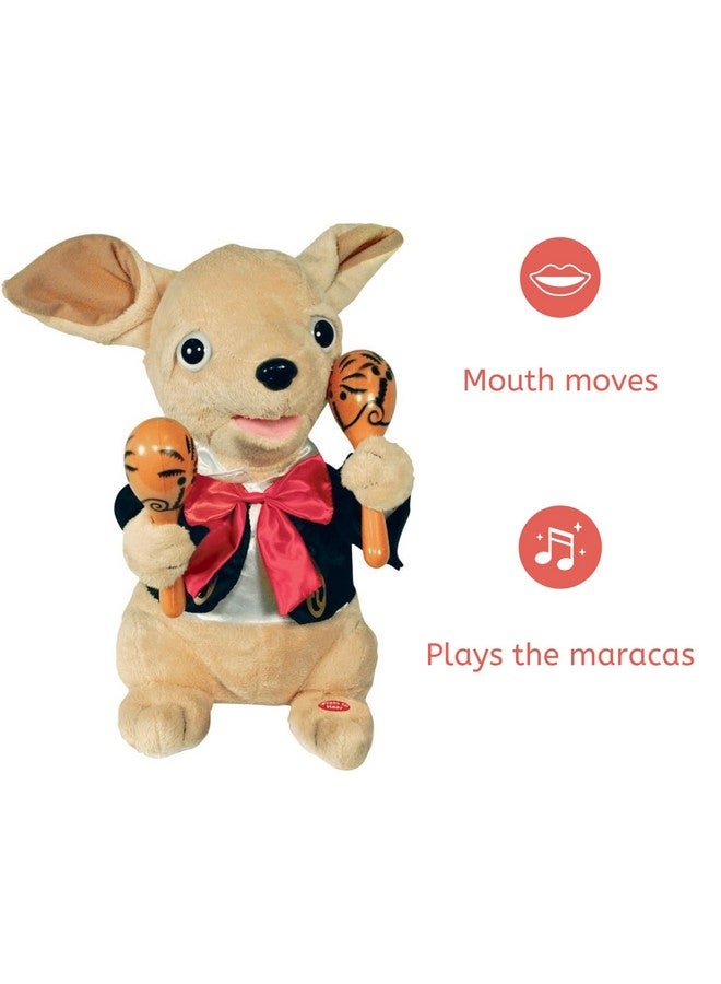 كادل بارن لعبة تشيواوا المغنية المتحركة المحشوة Chuey Bamba مقاس 12 بوصة، تهز الماراكاس على أنغام La Bamba - Image 2