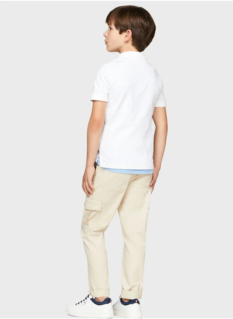 TOMMY HILFIGER Kids Logo Regular Polo