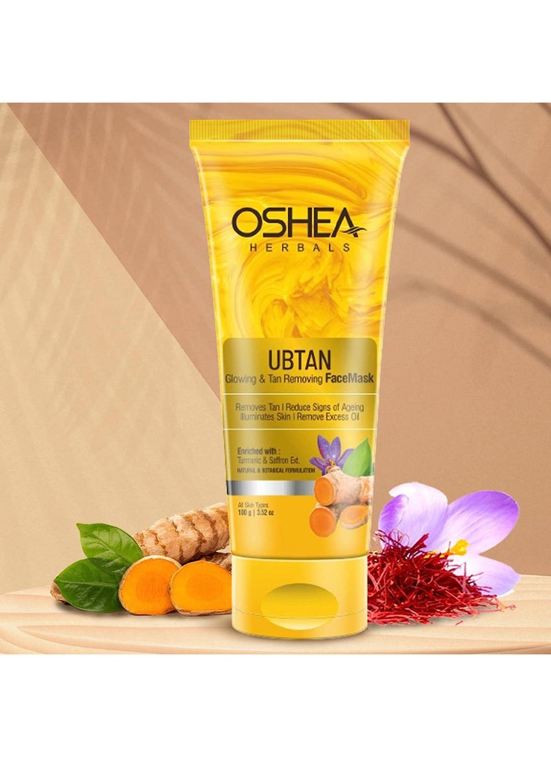 Oshea Herbals Ubtan Face Mask For Glowing Skin & Tan Removal 100ml - Image 5