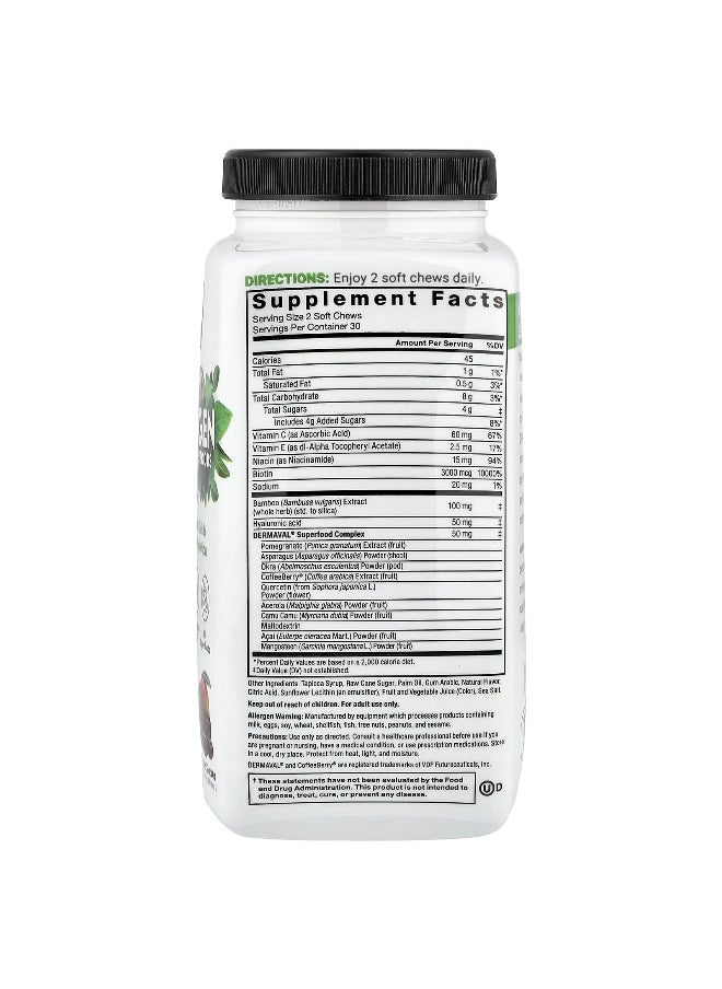 Force Factor Force Factor, Collagen Boosting Superfoods, Tropical Fruit, 60 Soft Chews  - Image 2