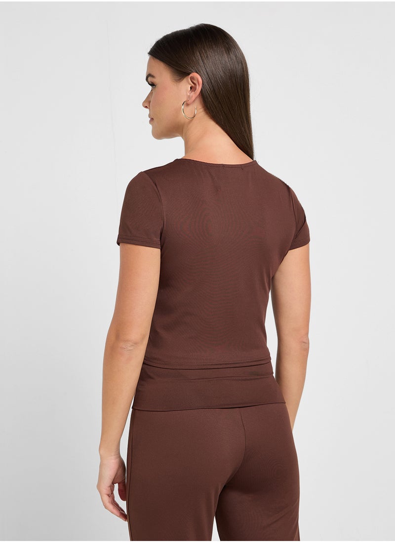 Ginger Basics - Seamless Square Neck Fitted Top - Image 1