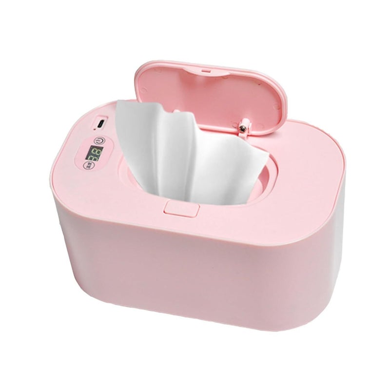 Pink Constant Temperature Baby Wipe Warmer And Dispenser USB 5V 2A Adjustable Low Power Consumption - Image 1