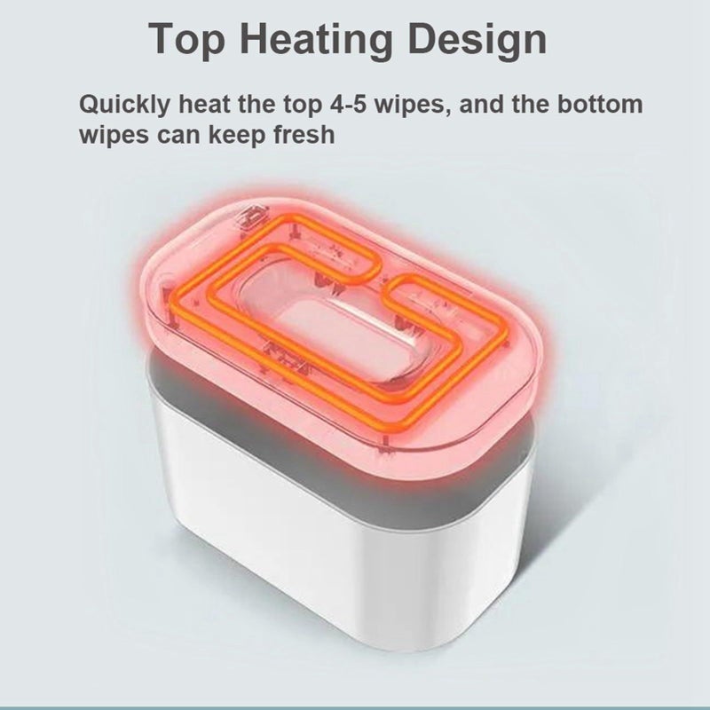 Pink Constant Temperature Baby Wipe Warmer And Dispenser USB 5V 2A Adjustable Low Power Consumption - Image 5
